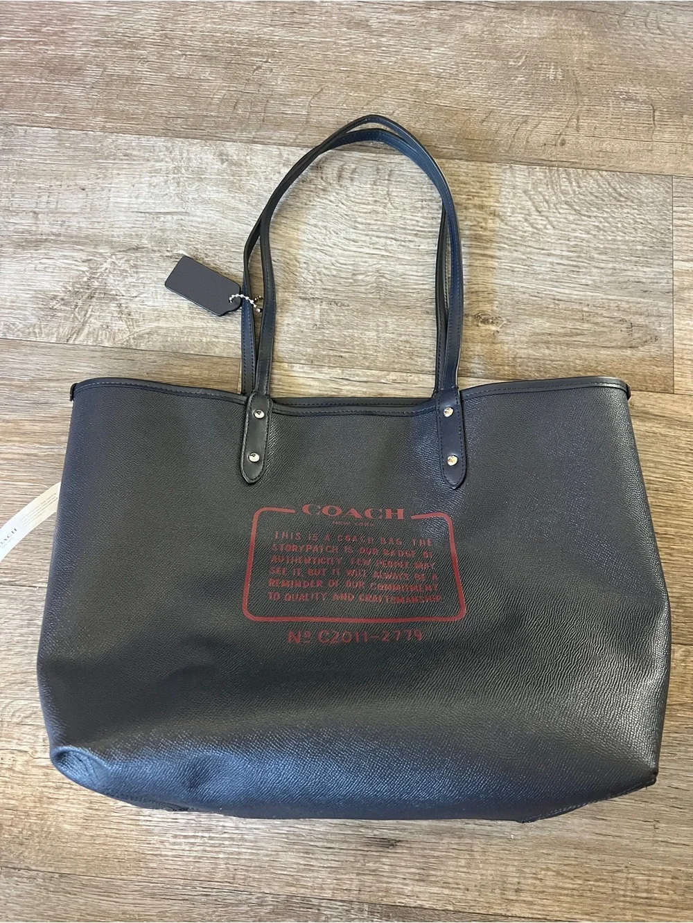 Coach Watermelon Reversible Black Tote